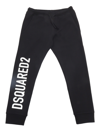 Dsquared2 Organic Cotton Fleece Jogger Pants With Logo In Multicolor
