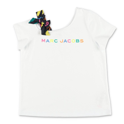 The Marc Jacobs Kids Logo Printed One In White