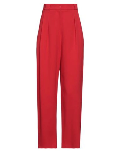 Dolce & Gabbana Woman Pants Red Size 4 Viscose, Acetate, Elastane