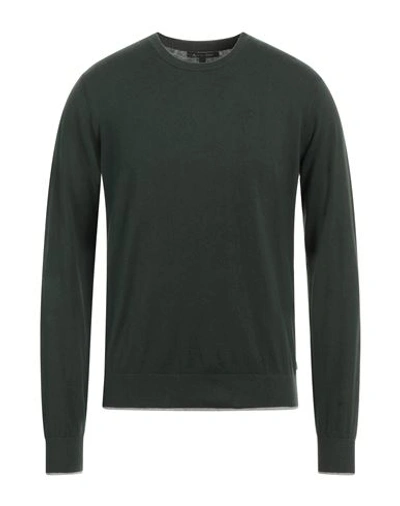 Armani Exchange Man Sweater Dark Green Size Xs Cotton, Cashmere, Polyamide, Elastane