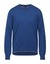 Armani Exchange Man Sweater Blue Size S Cotton, Cashmere, Polyamide, Elastane