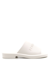 Ferragamo Giuneva 3d Logo Rubber Sandal In White