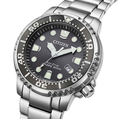 Pre-owned Citizen Promaster Marine Bn0167-50h Eco-drive Diver Watch Gray Dial 44mm