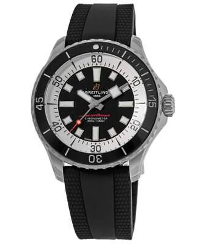 Pre-owned Breitling Superocean Automatic 42 Black Dial Men's Watch A17375211b1s1
