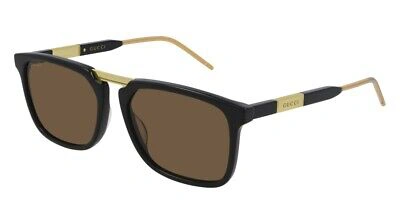 Pre-owned Gucci Web Gg 0842s Sunglasses 001 100% Authentic In Brown