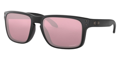 Pre-owned Oakley Holbrook Oo9102 Men's Sunglasses Matte Black Prizm Golf In Prizm Dark Golf