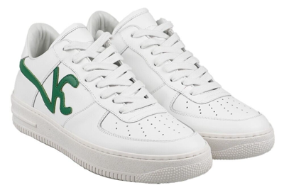 Pre-owned Knt Kiton Sneakers Shoes For Man 100% Leather Sz 9 Us 42 Eu Knsw6 In White/green