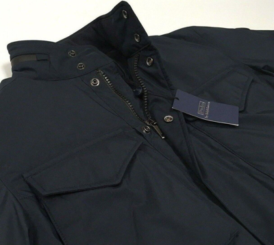 Pre-owned Polo Ralph Lauren Military Army 700 Down Field Work Hood Jacket Parka Gentleman In Blue