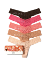 HANKY PANKY 5 PACK SIGNATURE LACE LOW RISE THONGS IN PRINTED BOX