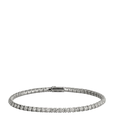 Cartier White Gold And Diamond Essential Lines Bracelet In Silver