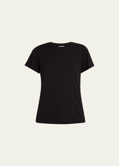 Agolde Abbie Slim Tee In Black