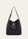 Saint Laurent Le 5 A 7 Large Ysl Leather Shoulder Bag In 1000 Ner0