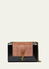 Saint Laurent Small Kate Colorblock Shoulder Bag In 6880 Peach Flower
