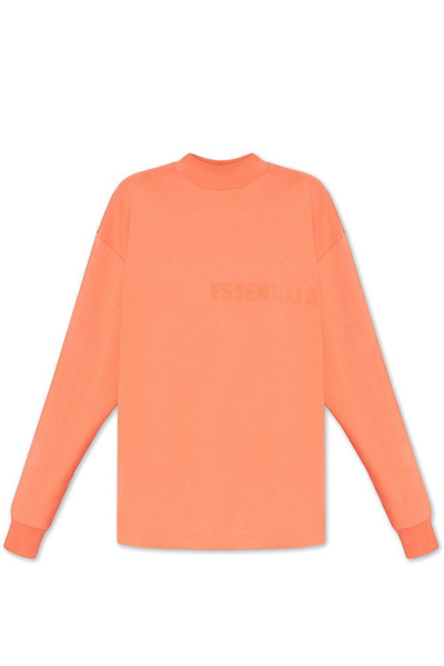 Essentials Fear Of God  Long Sleeved T In Coral