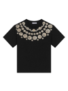 Dolce & Gabbana Coin-print Cotton T-shirt In Black