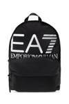 EA7 EA7 EMPORIO ARMANI LOGO PRINTED ZIPPED BACKPACK