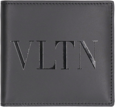 Valentino Garavani Valentino Vltn Logo Printed Bi In Black