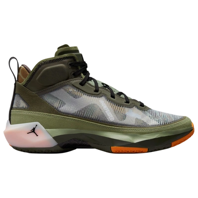 Jordan X Undefeated Air  37 Sneakers In Green/orange