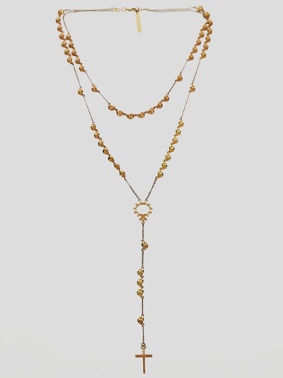 Givenchy Cog Detailed Chain Necklace In Gold