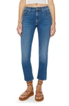 Mother The Mid-rise Rider Ankle Jeans In Multi