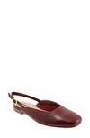 Trotters Womens Buckle Slingbacks In Sangria