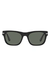 Persol Po3269s Rectangular-shape Acetate Sunglasses In Black