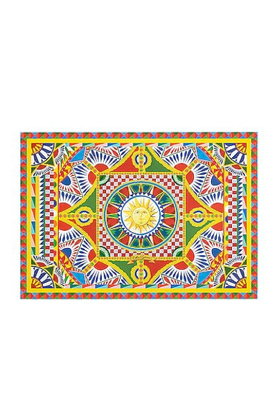 Dolce & Gabbana Casa Carretto Set Of 36 Reversible Paper Place Mats In Multicolor