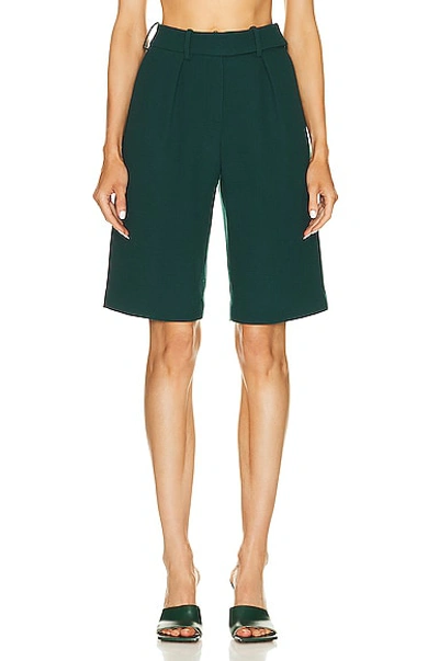 Alexandre Vauthier Bermuda Short In Cypress Green