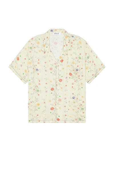 Found Multi Floral Camp Shirt In Cream