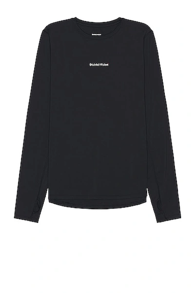 District Vision Aloe Long Sleeve T-shirt In Black