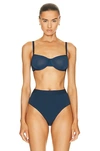 Cuup The Balconette Mesh Bra In Ocean