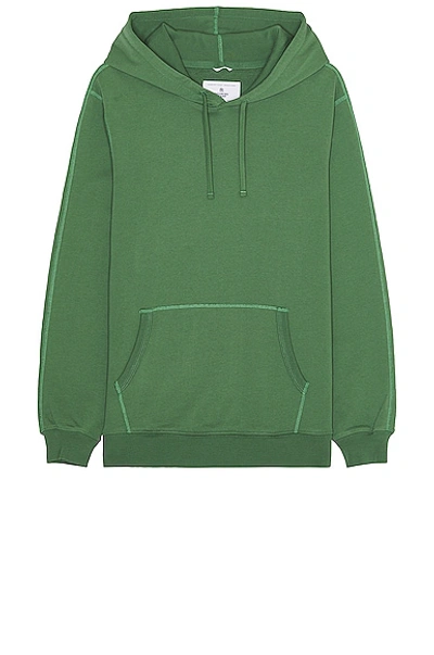 Reigning Champ Cotton Terry Hoodie In Kelly Green