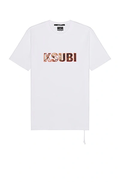 Ksubi Ecology Kash Cotton Graphic T-shirt In White