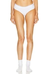 Alexander Wang Brief Underwear In Ribbed Jersey In White