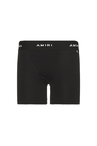 Amiri Men's Logo Band Boxer Briefs In Black