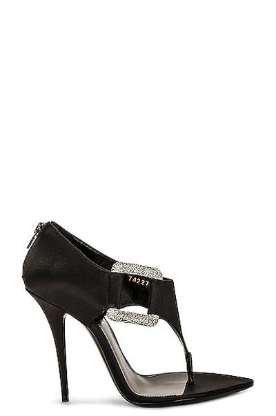 Saint Laurent Sean Sandal In Nero