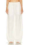 Acne Studios Wide Leg Trouser In Warm White