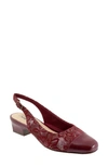 Trotters 'dea' Slingback In Sangria Flor