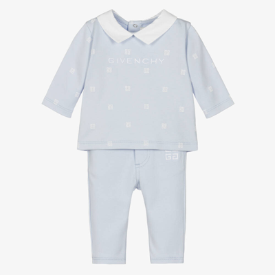 Givenchy Baby Boys Blue Logo Trouser Set