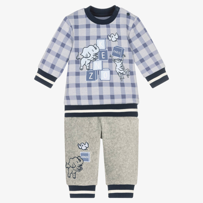 Kenzo Baby Set Aus Sweatshirt Und Hose In Blue