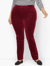 Talbots Stretch Corduroy Straight Leg Pants - Shiraz - 18  In Shiraz