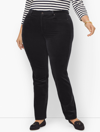 Talbots Stretch Corduroy Straight Leg Pants - Black - 18