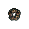 La Doublej Scrunchie In Tiger Tiles Black Small