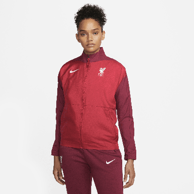 Nike Liverpool Fc  Women's Dri-fit Soccer Jacket In Red