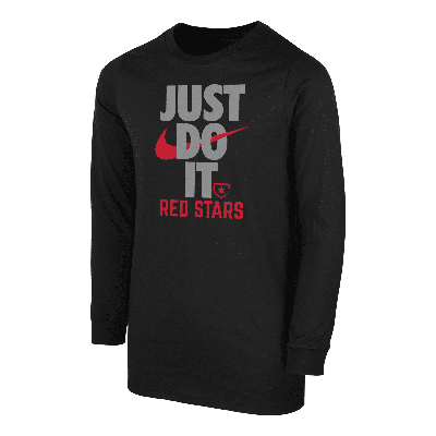 Nike Chicago Red Stars Big Kids' (boys')  Soccer Long-sleeve T-shirt In Black