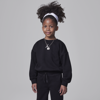 Jordan Icon Play Oversized Crew Little Kids Top In Black