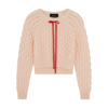 Simone Rocha Bow-embellished Mohair-blend Sweater In Pink