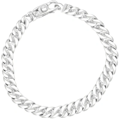 Pompeii3 Men's Cuban Link 14k Gold (43gram) Or Platinum (69gram) 8mm Bracelet 8.5" In Silver