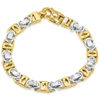 POMPEII3 MEN'S LINK 14K GOLD (45GRAM) OR PLATINUM (73GRAM) 9MM BRACELET 8.5"