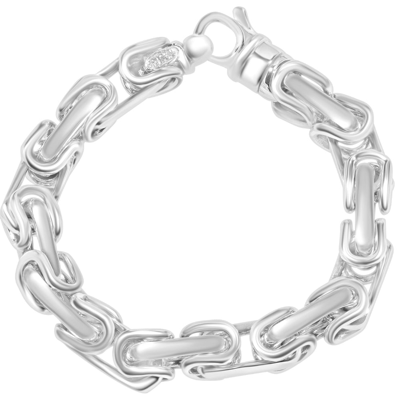 Pompeii3 Men's 14k Gold (140gram) Or Platinum (263gram) 10.5mm Link Bracelet 9" In Multi
